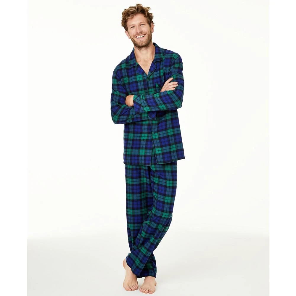 商品Family Pajamas|Men's Matching Black Watch Plaid Family Pajama Set, Created for Macy's,价格¥188,第1张图片