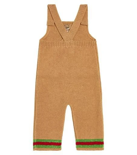 商品Gucci|Baby embroidered wool overalls,价格¥3806,第2张图片详细描述