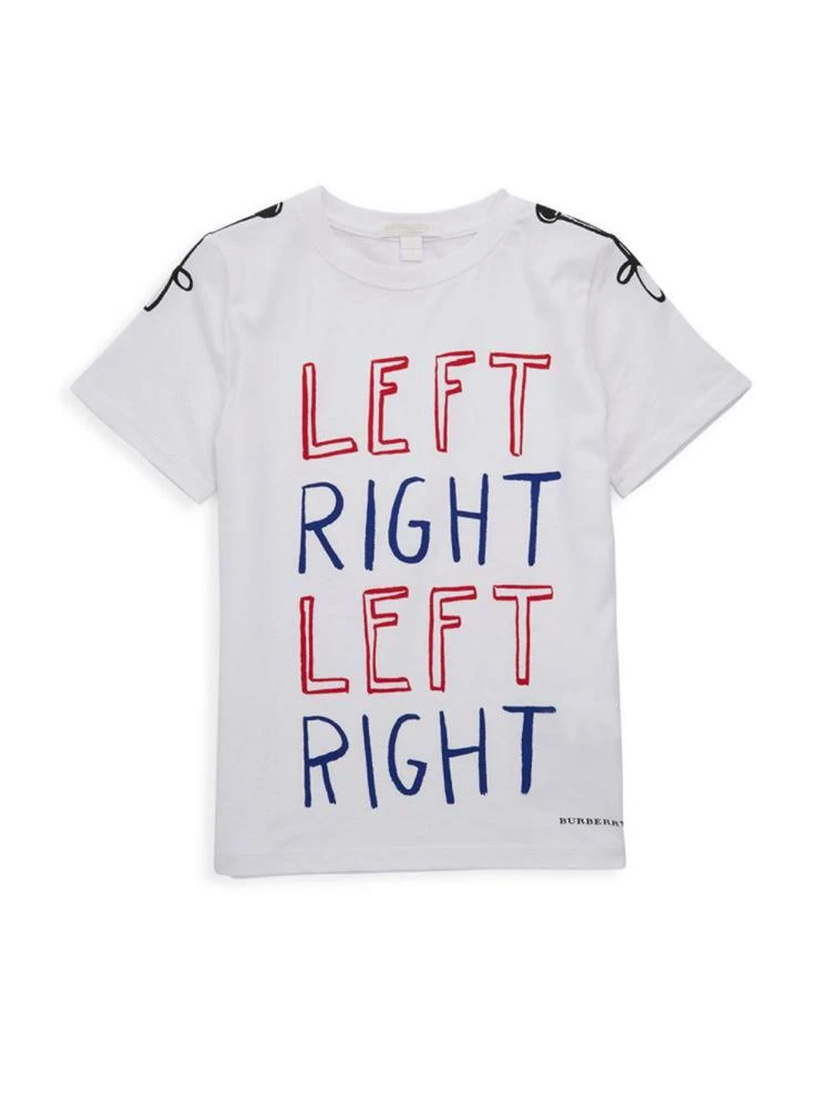 商品Burberry|Little Boy's & Boy's Left Right Cotton Tee,价格¥442,第1张图片
