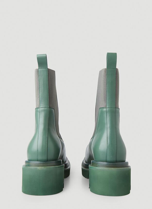 商品Rick Owens|Bogun Beatle Boots in Green,价格¥6781,第6张图片详细描述