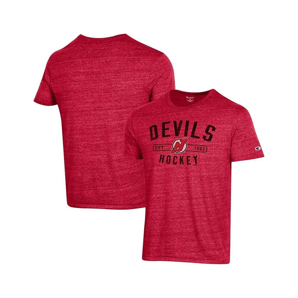 商品CHAMPION|Men's Red New Jersey Devils Tri-Blend T-shirt,价格¥217,第1张图片