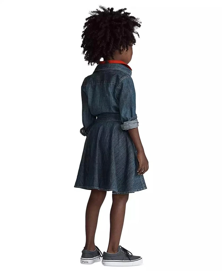 商品Ralph Lauren|Toddler and Little Girls Belted Cotton Chino Shirtdress,价格¥398,第2张图片详细描述