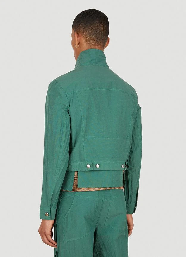 商品Eckhaus Latta|Panel Jacket in Green,价格¥1766,第4张图片详细描述