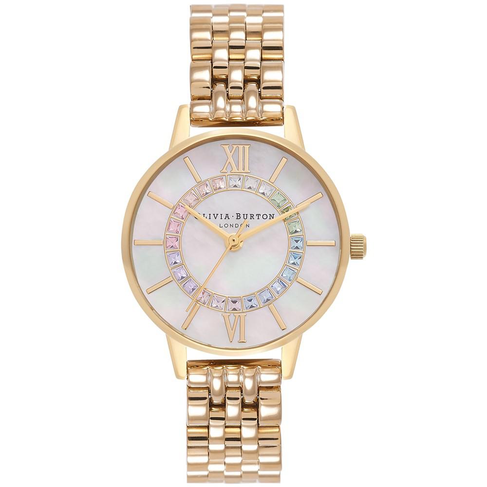 Women's Wonderland Gold-Tone Stainless Steel Bracelet Watch 30mm商品第1张图片规格展示
