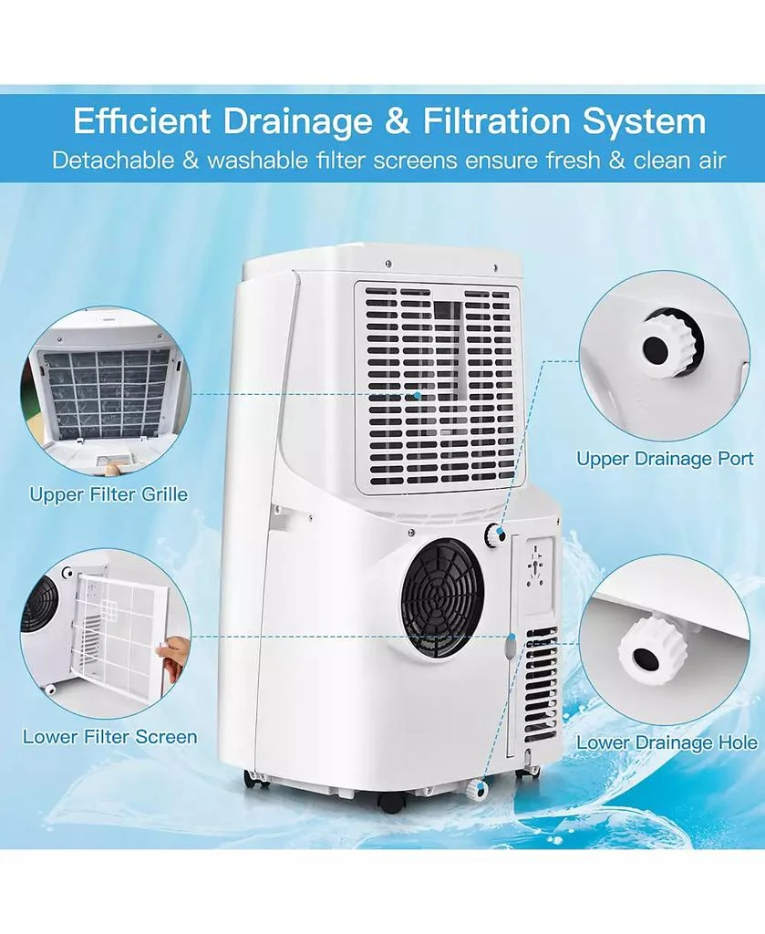 12000BTU Portable Air Conditioner 3-in-1 Air Cooler Fan Dehumidifier w/ Remote 商品