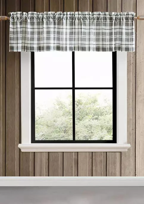 商品Eddie Bauer|Bauer Fall Creek Plaid Pole Top Window Valance,价格¥141,第1张图片
