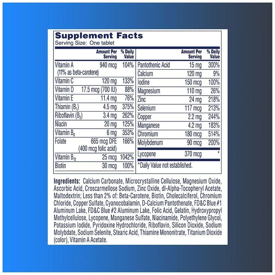 商品One A Day|Mens 50+ Multivitamin,价格¥226,第4张图片详细描述