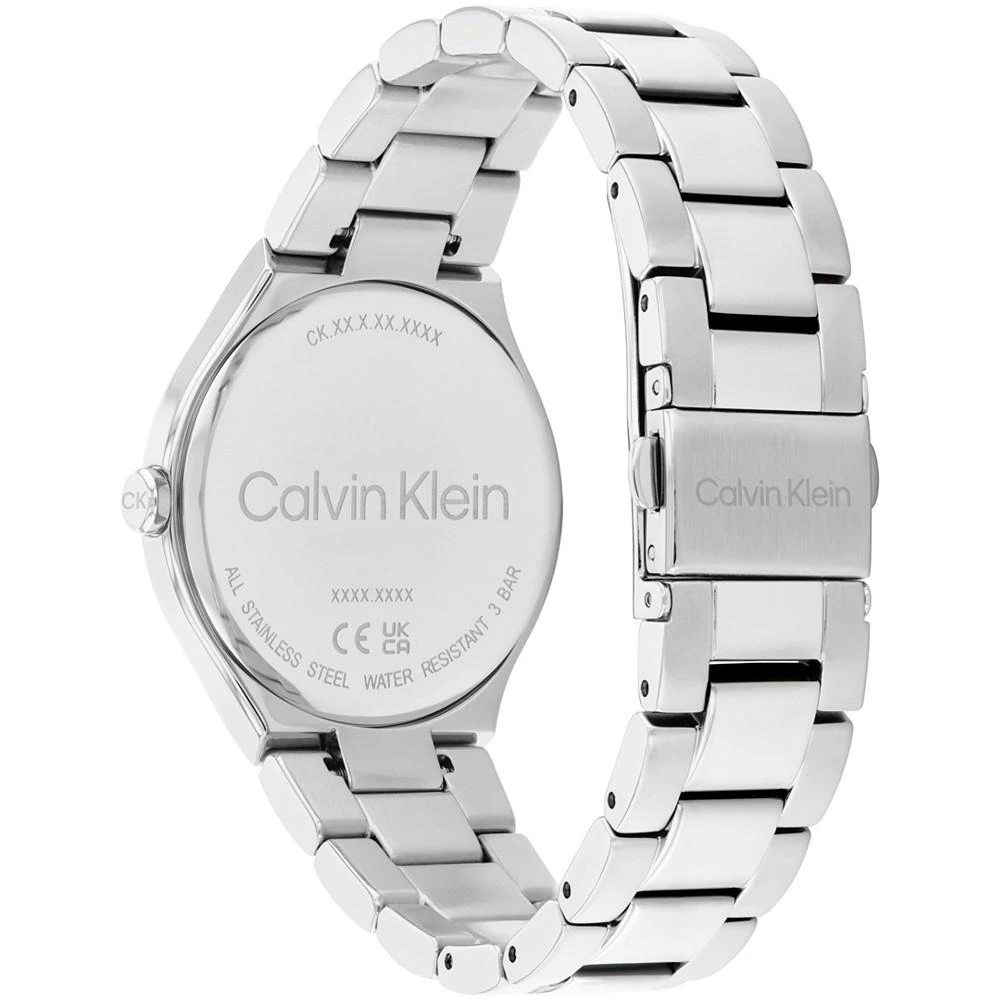 商品Calvin Klein|Women's 2H Quartz Silver-Tone Stainless Steel Bracelet Watch 36mm,价格¥944,第3张图片详细描述