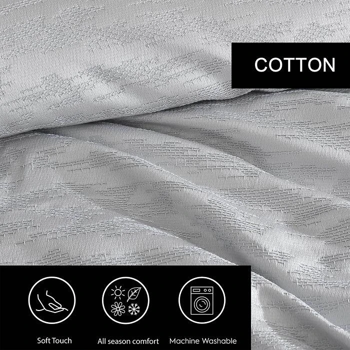 商品Vera Wang|Illusion Grey Duvet Cover Set, Queen,价格¥964,第4张图片详细描述