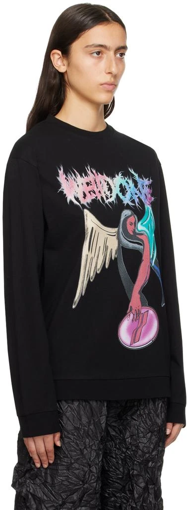 商品We11done|Black Printed Sweatshirt,价格¥1215,第2张图片详细描述