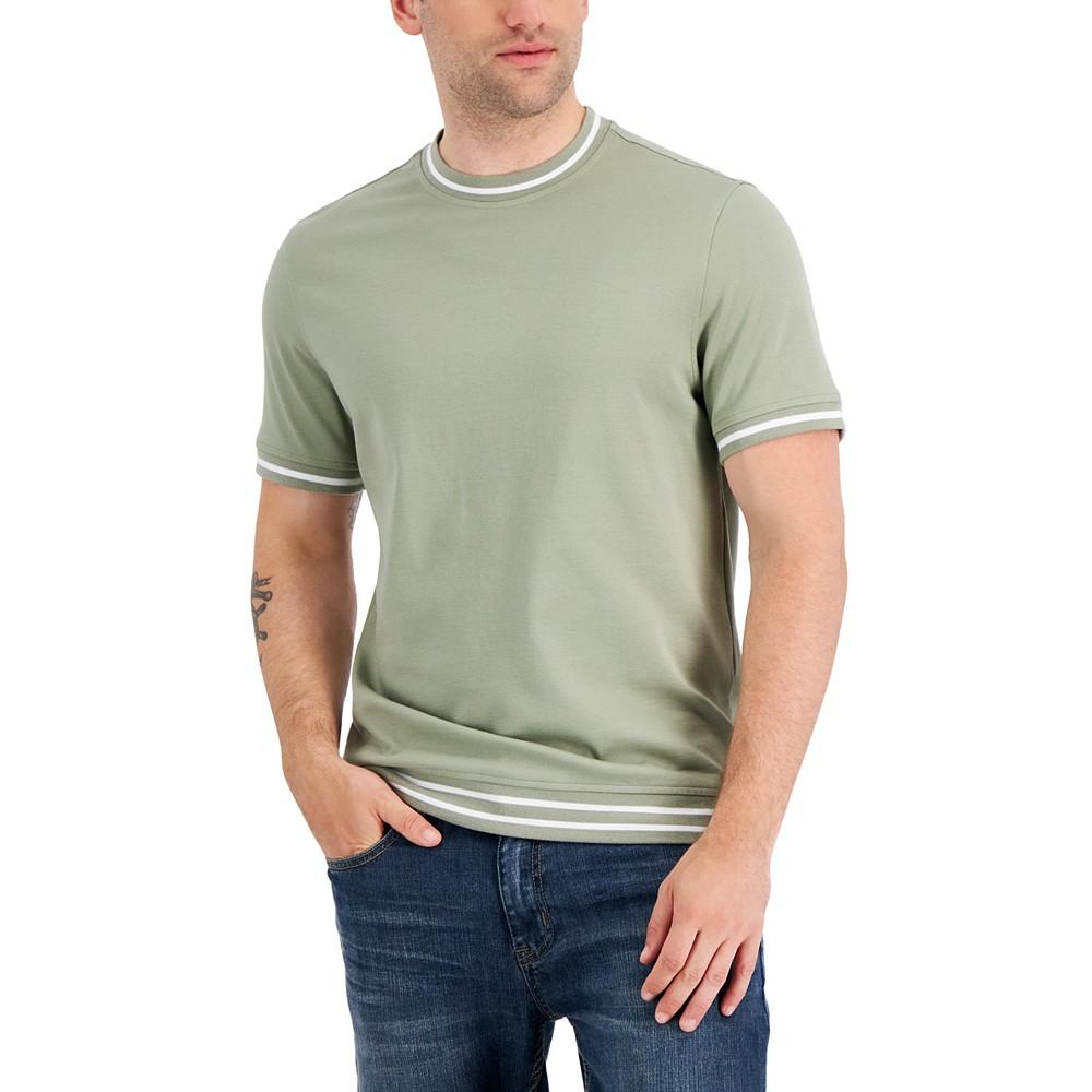 Men's Tipped T-Shirt, Created for Macy's商品第1张图片规格展示