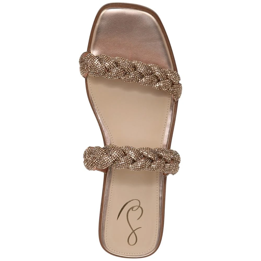 商品Sam Edelman|Inette Rhinestone Braided Slide Sandals,价格¥980,第4张图片详细描述