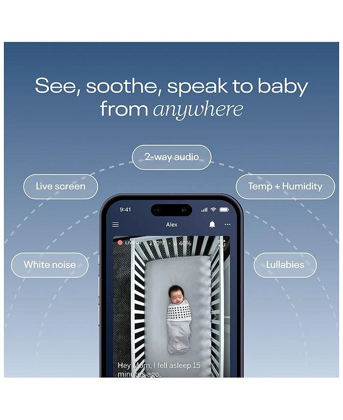 商品Nanit|Pro Smart Baby Monitor & Wall Mount,价格¥2230,第5张图片详细描述