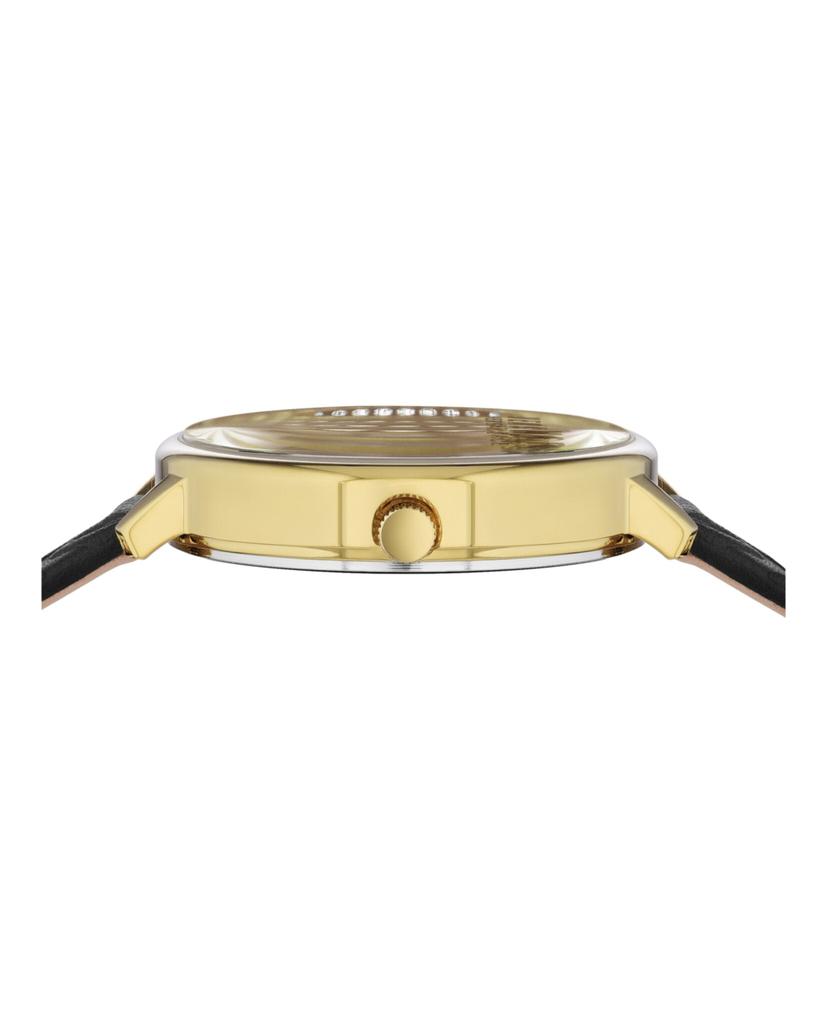 La Villette Crystal Leather Watch商品第2张图片规格展示