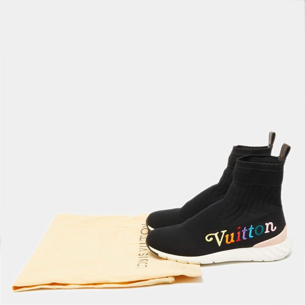 Louis Vuitton Black Knit Fabric Aftergame High-Top Sneakers Size 37.5 商品