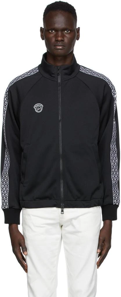 商品Moncler|7 Moncler FRGMT Hiroshi Fujiwara Black Cardigan Zip-Up Jacket,价格¥9711,第1张图片
