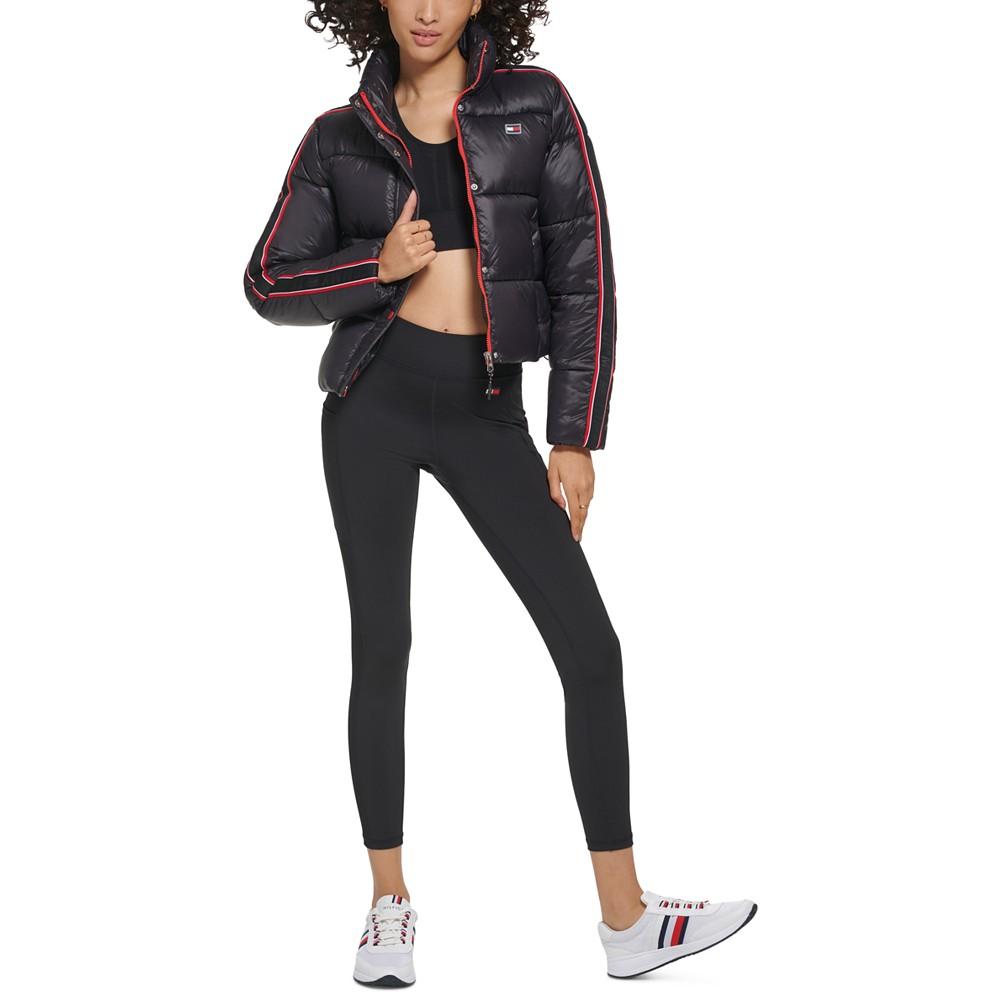 Women's Active Cropped Stretch Puffer Jacket商品第5张图片规格展示