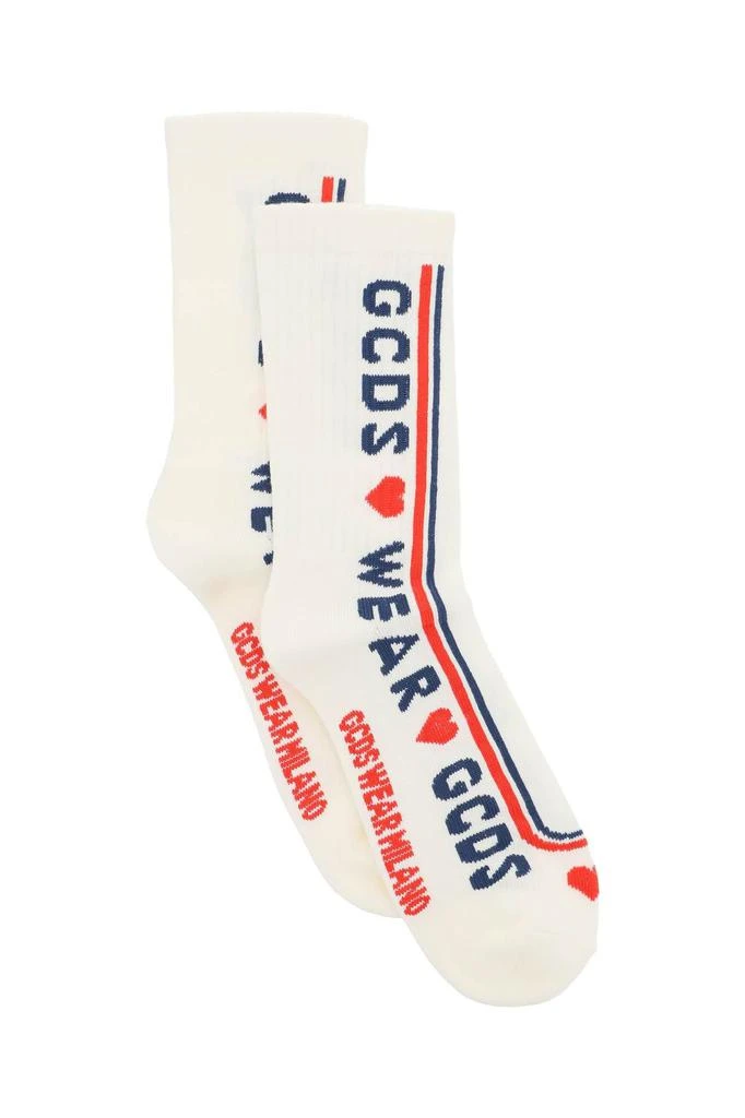 商品GCDS|CUTE TAPE LOGO SOCKS,价格¥186,第1张图片