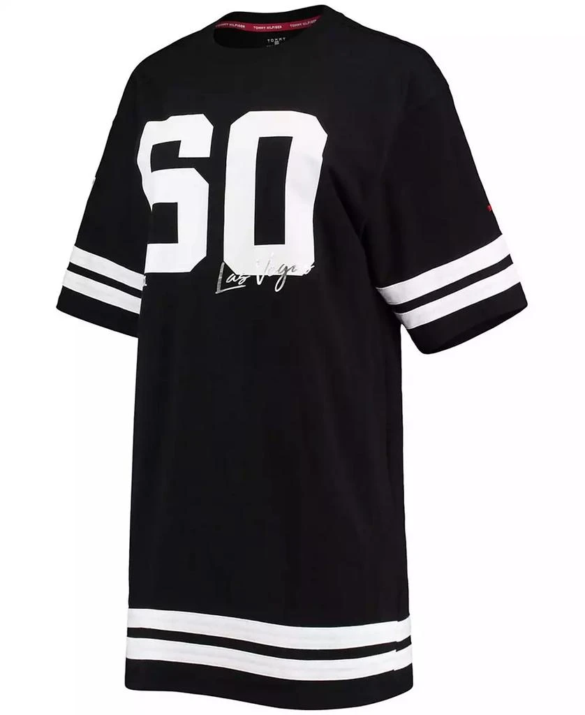 商品Tommy Hilfiger|Women's Black Las Vegas Raiders Clair Half-Sleeve Dress,价格¥463,第2张图片详细描述