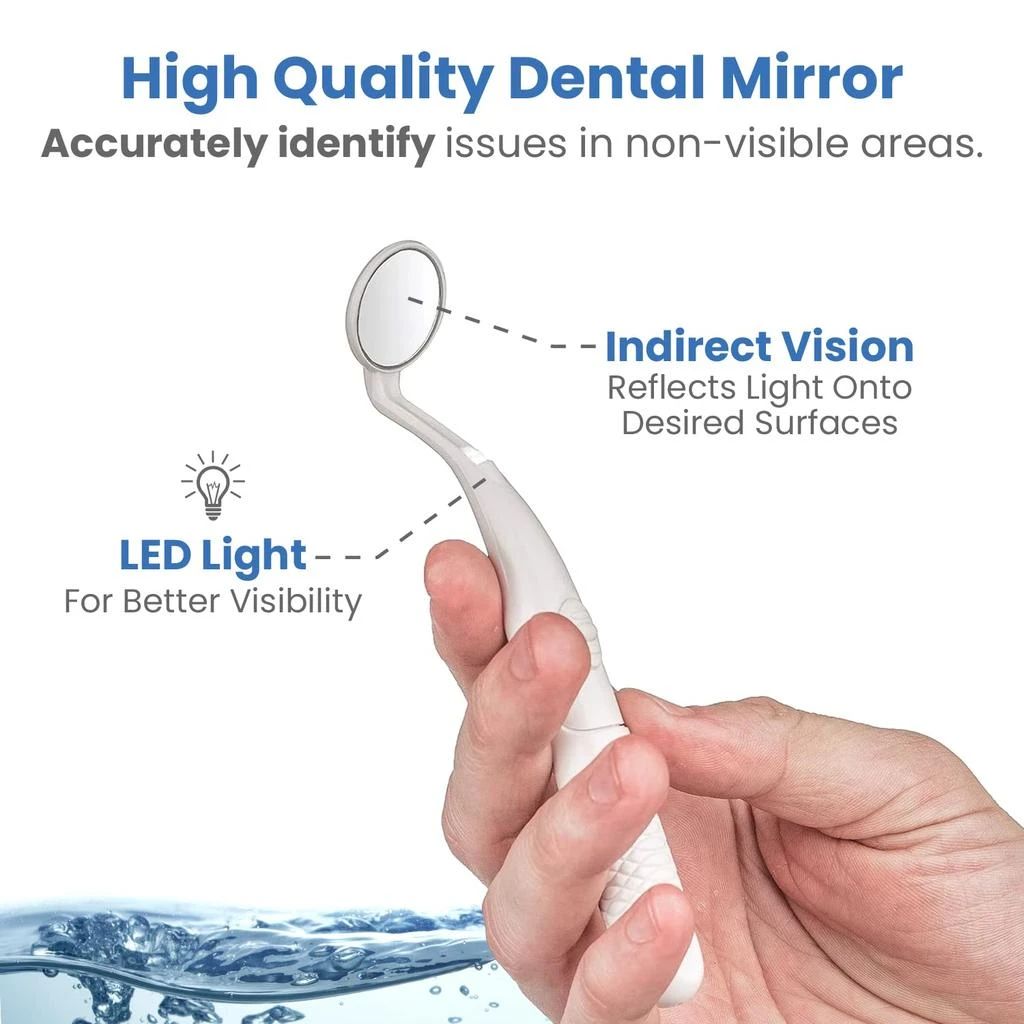 AquaSonic Home Dental Center Rechargeable Power Toothbrush & Smart Water Flosser - Complete Family Oral Care System - 10 Attachments and Tips Included - Various Modes & Timers (White) 商品