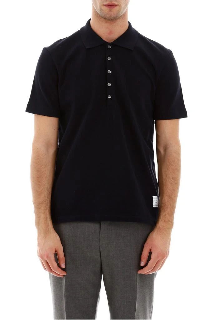 商品Thom Browne|Thom Browne RWB Striped Polo Shirt,价格¥2805-¥2813,第4张图片详细描述
