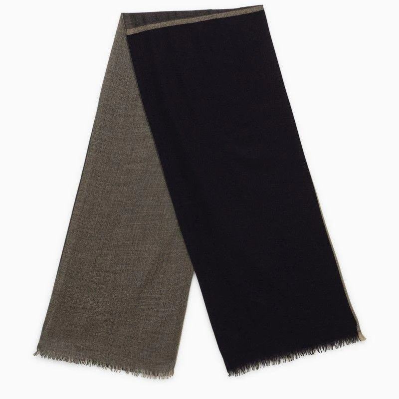 商品Brunello Cucinelli|GREY CASHMERE AND SILK SCARF,价格¥5785,第1张图片