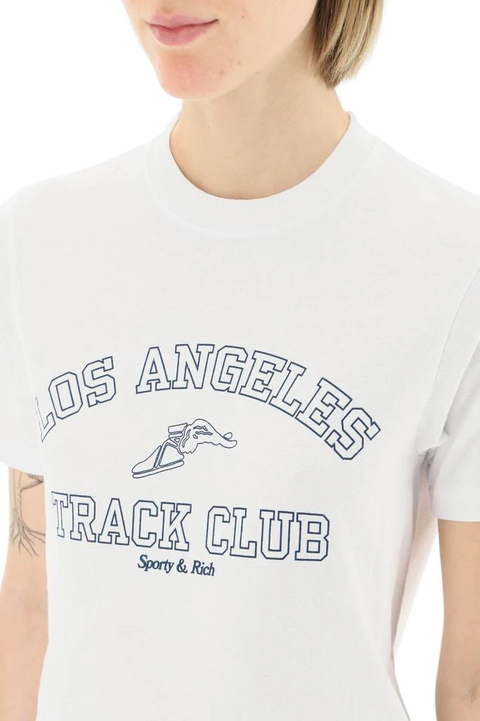 商品Sporty & Rich|TRACK CLUB COTTON T-SHIRT,价格¥295,第5张图片详细描述