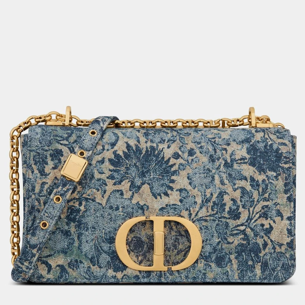 商品Dior|Christian Dior Blue Brocart Medium Dior Caro Bag,价格¥32299,第1张图片