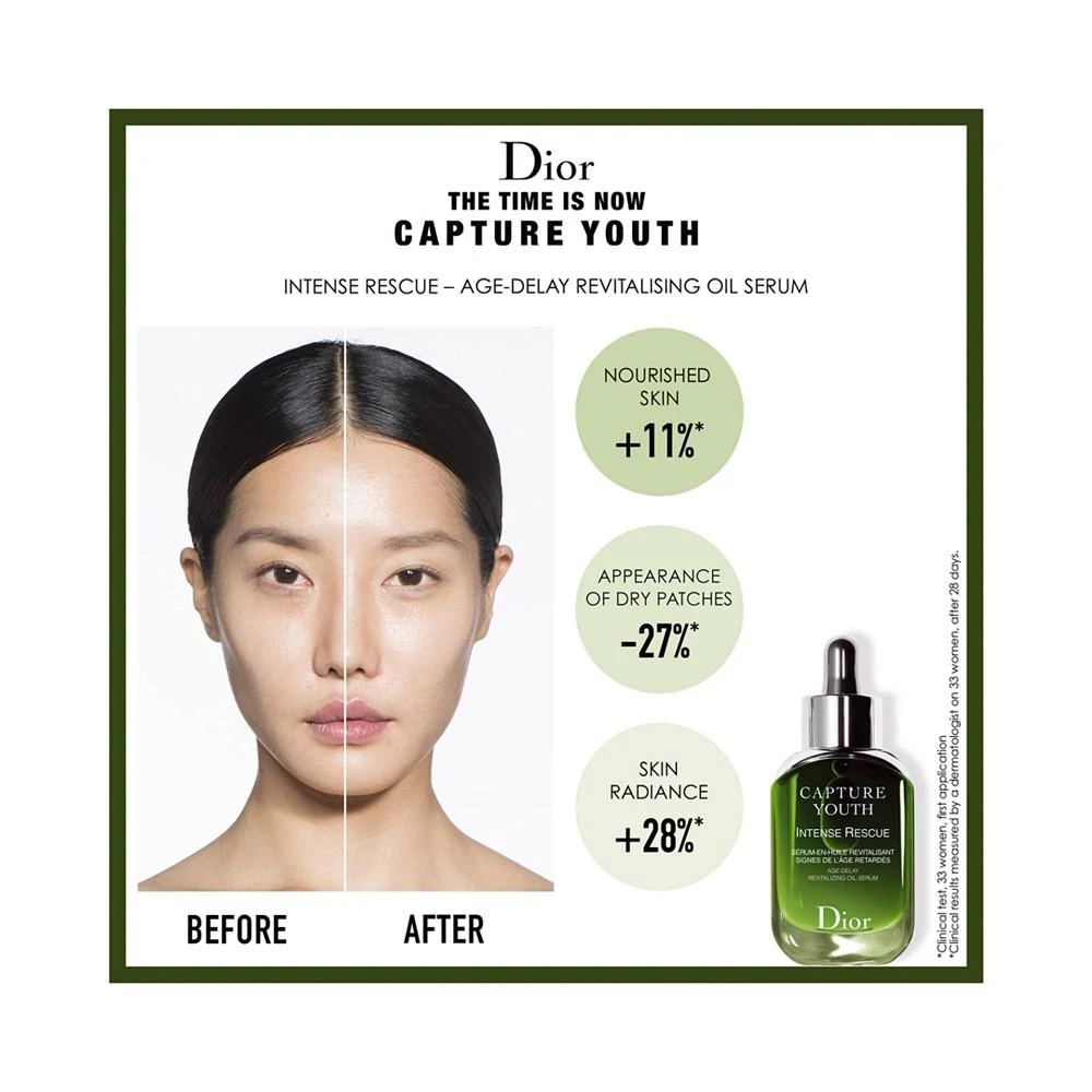 商品Dior|Capture Youth Intense Rescue Age-Delay Revitalizing Oil-Serum,价格¥850,第4张图片详细描述