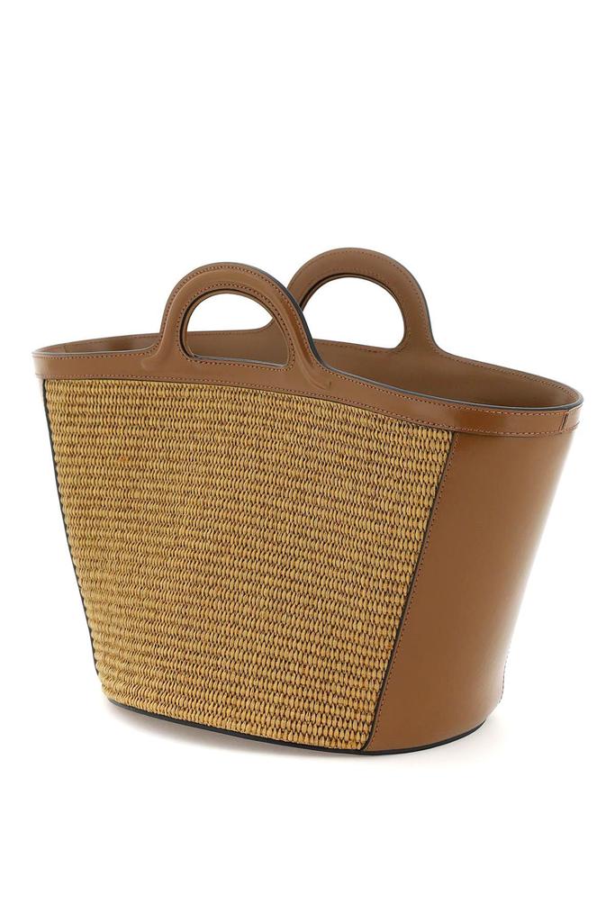 RAFFIA AND LEATHER SMALL TROPICALIA BUCKET BAG商品第2张图片规格展示