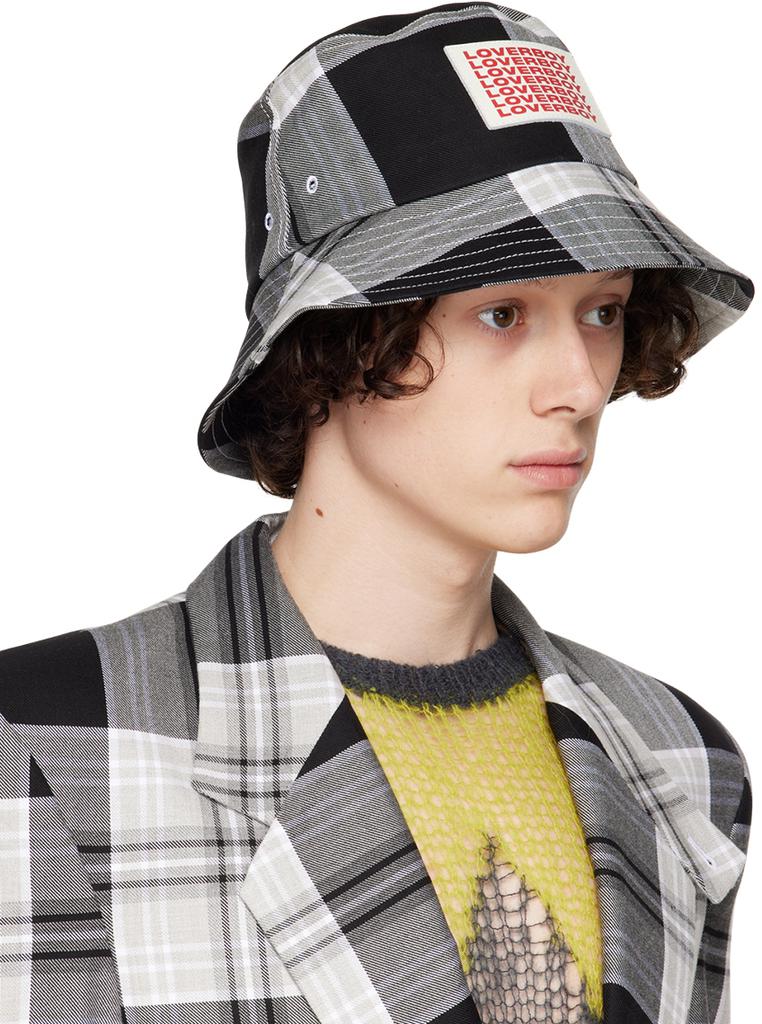 Black & White Shadow Tartan Hat商品第2张图片规格展示