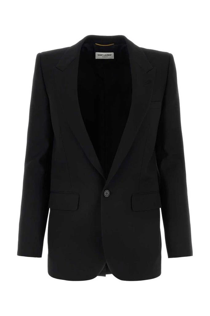 商品Yves Saint Laurent|Saint Laurent Coats & Jackets in Black,价格¥11914,第1张图片