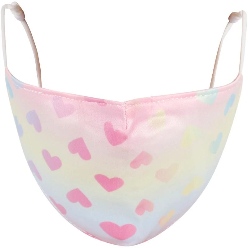 商品OMG! Accessories|Heart print face mask in pink,价格¥203,第2张图片详细描述