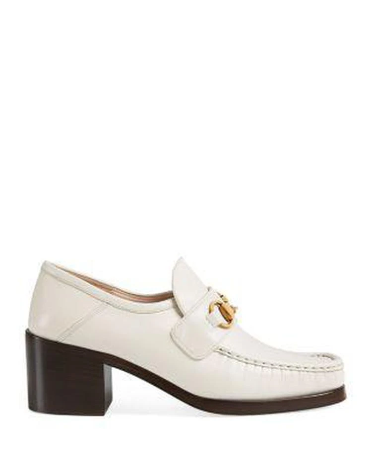 商品Gucci|Vegas Mid Heel Moc Toe Loafers 中跟凉鞋,价格¥5196,第3张图片详细描述