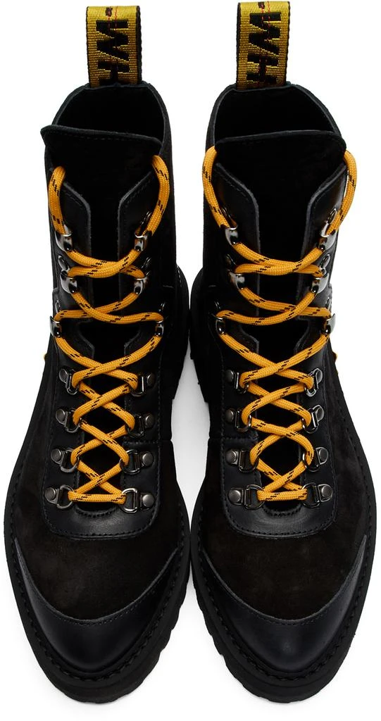 商品Off-White|Black & Yellow Hiking Boots,价格¥3032,第5张图片详细描述