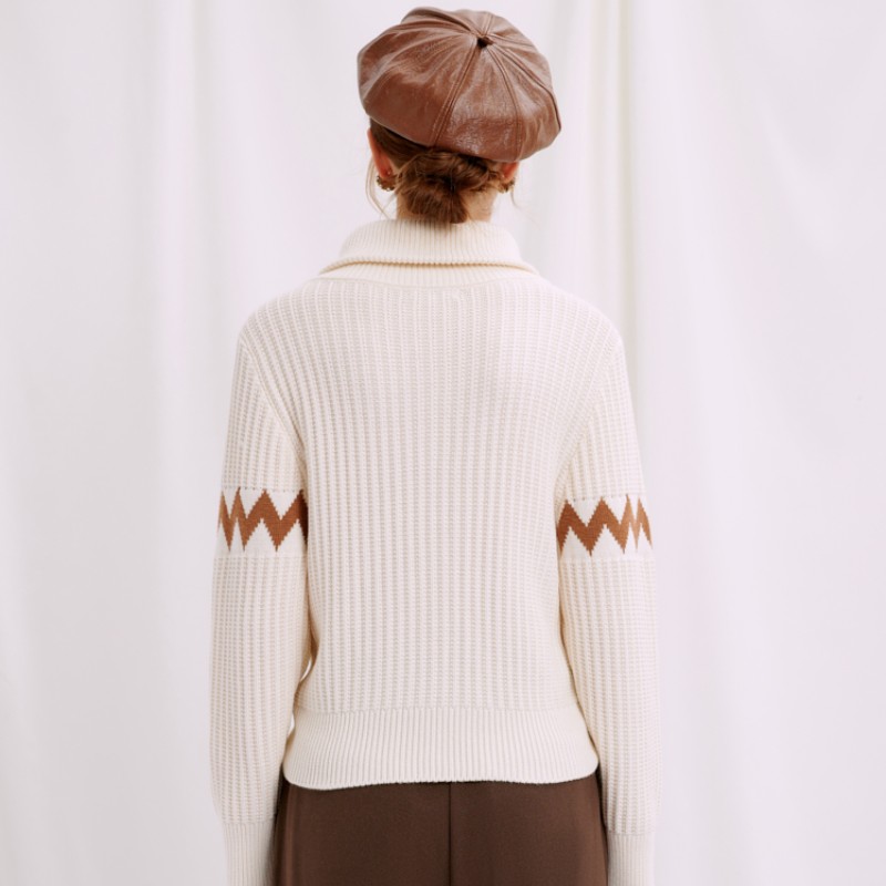 Aspen Wool Sweater - Ivory | Aspen羊毛毛衣 - 象牙白商品第9张图片规格展示