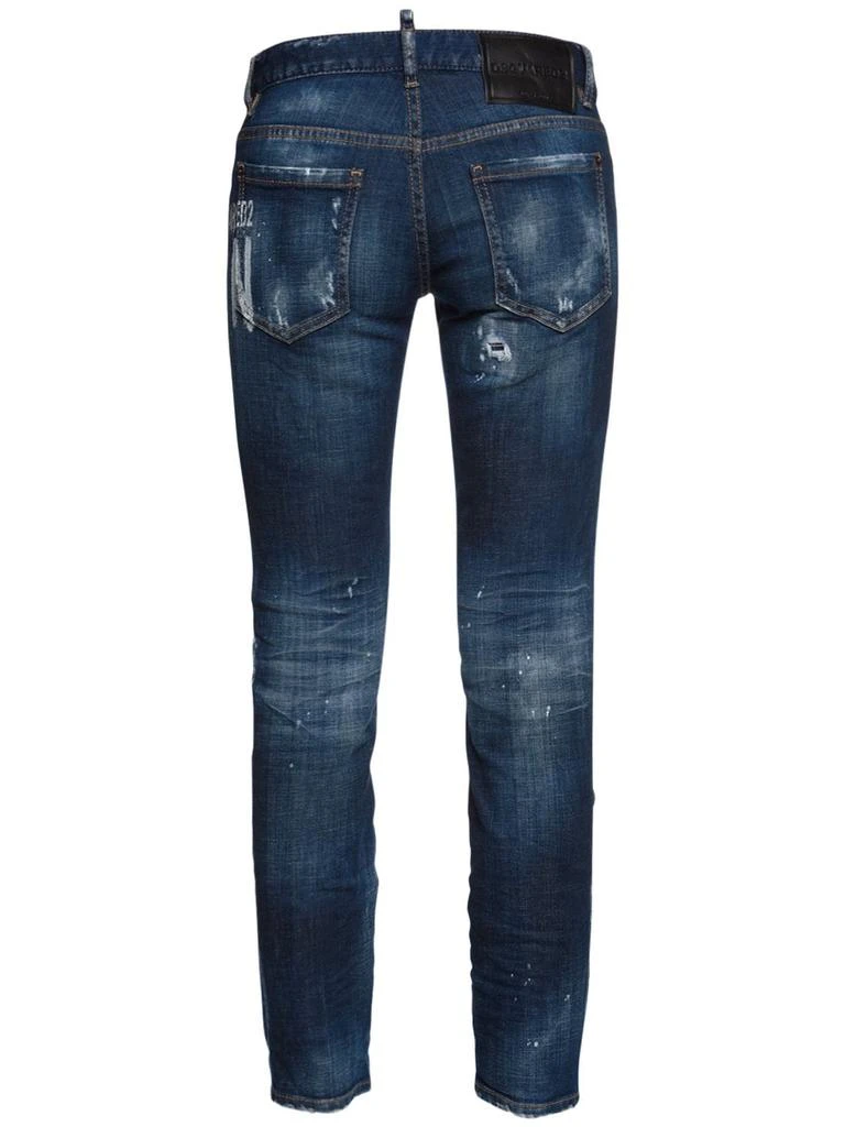 商品DSQUARED2|Icon Spray Jennifer Cotton Denim Jeans,价格¥3490,第4张图片详细描述