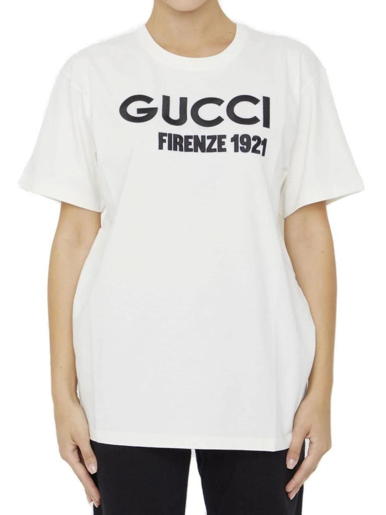 商品Gucci|Gucci GG Embroidered Jersey T-Shirt,价格¥3244,第1张图片