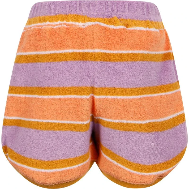商品Munster|Striped terry shorts in orange and purple,价格¥439,第2张图片详细描述