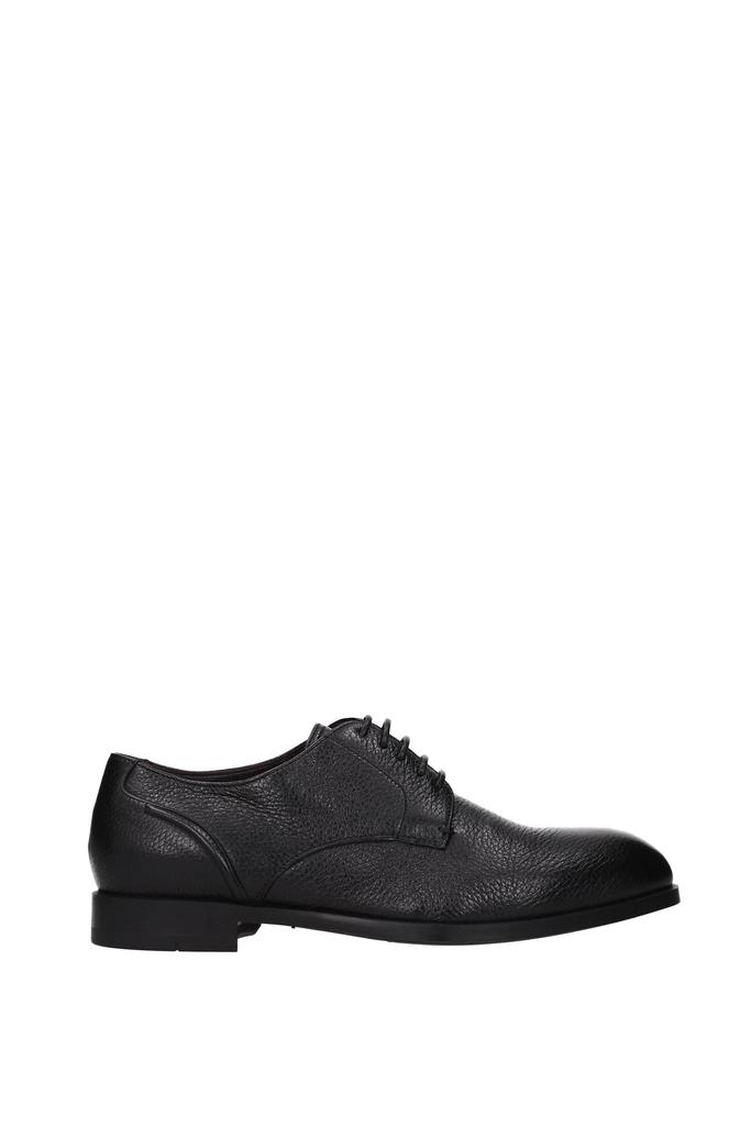 Zegna | Lace up and Monkstrap Leather Black 2129.94元 商品图片