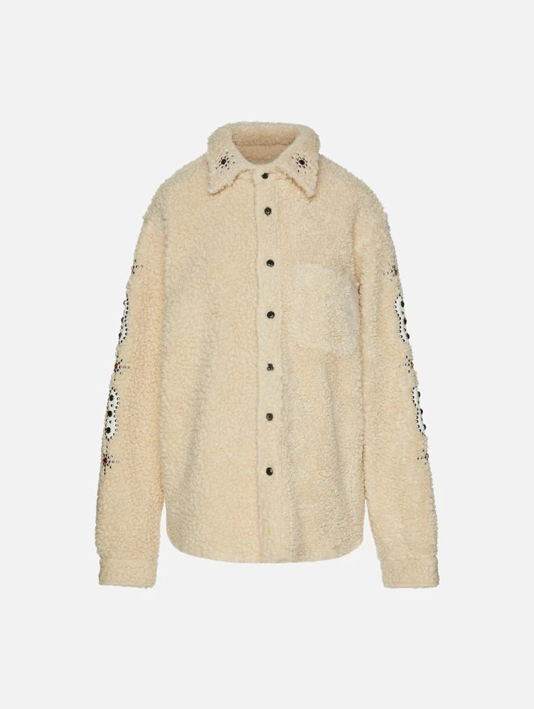 商品COUT DE LA LIBERTE|Tommy Embellished Wool Oversized Shirt,价格¥2464,第1张图片