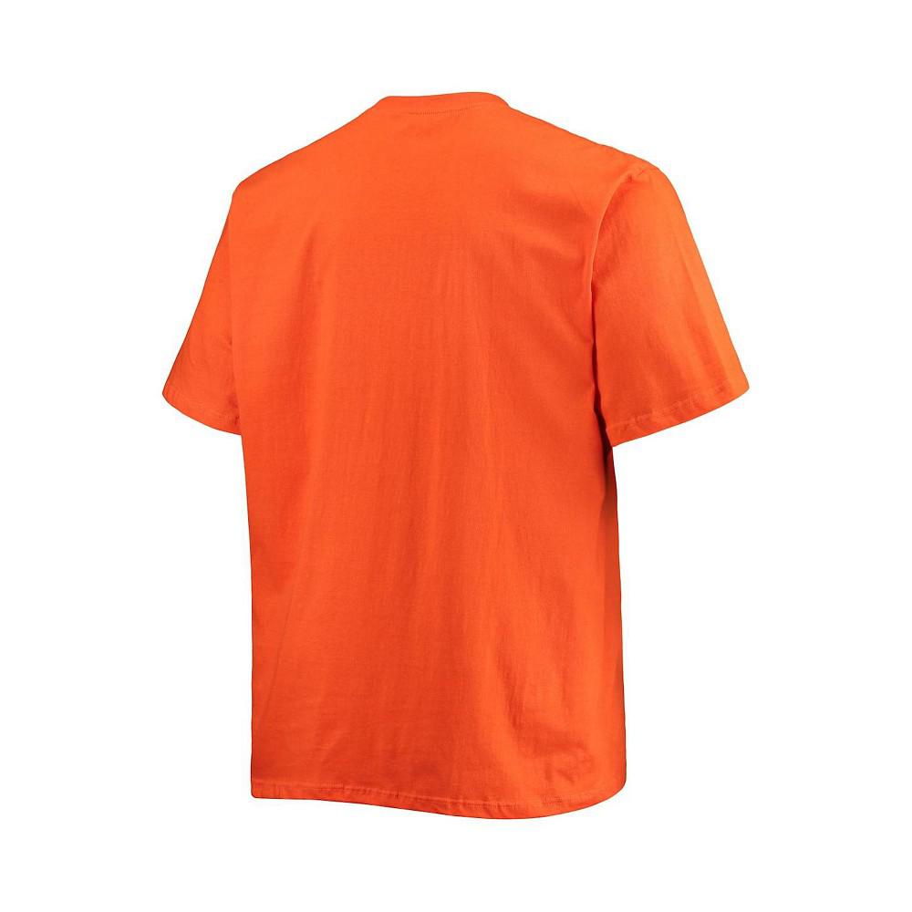 Men's Fanatics Branded Orange San Francisco Giants Big and Tall Secondary T-shirt商品第4张图片规格展示