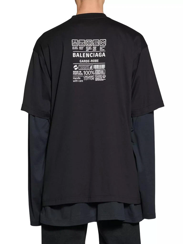 商品Balenciaga|Care Label T-Shirt Medium Fit,价格¥4698,第4张图片详细描述