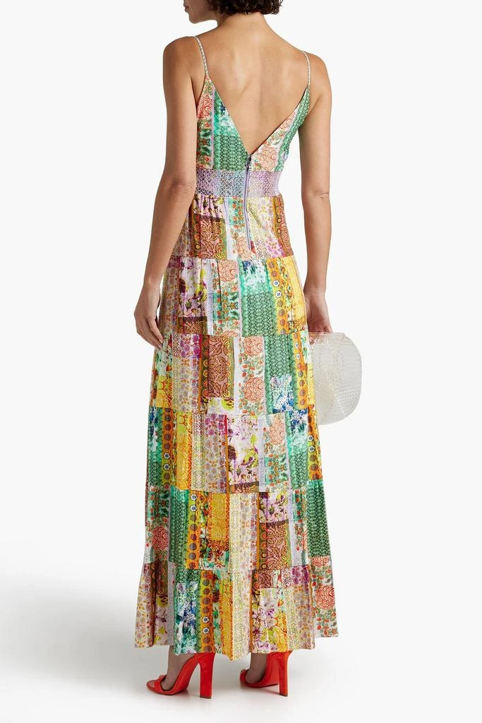 商品Alice + Olivia|Karolina patchwork-effect printed linen-blend maxi dress,价格¥1335,第3张图片详细描述