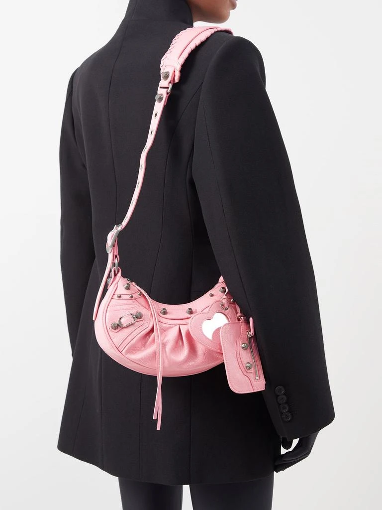 商品Balenciaga|Le Cagole XS crinkled-leather shoulder bag,价格¥20769,第2张图片详细描述