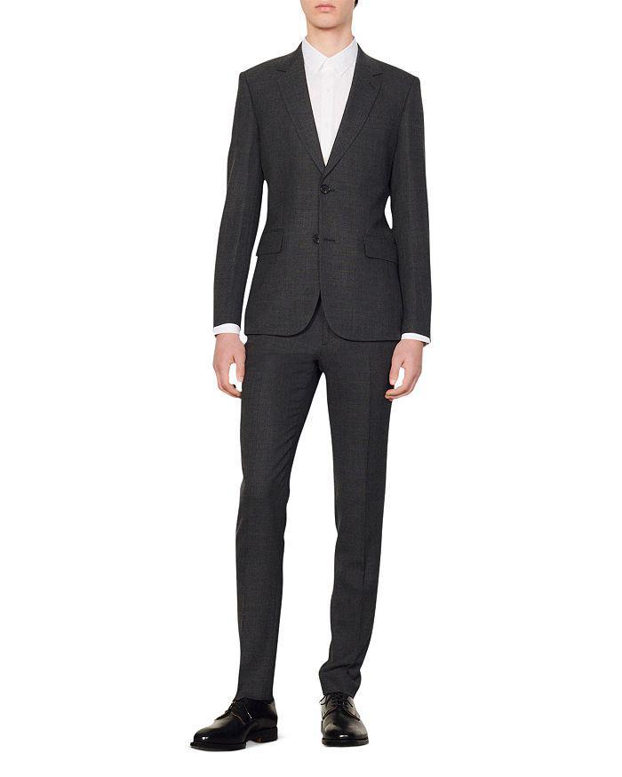 商品Sandro|Legacy Gray Suit Jacket,价格¥4396,第4张图片详细描述
