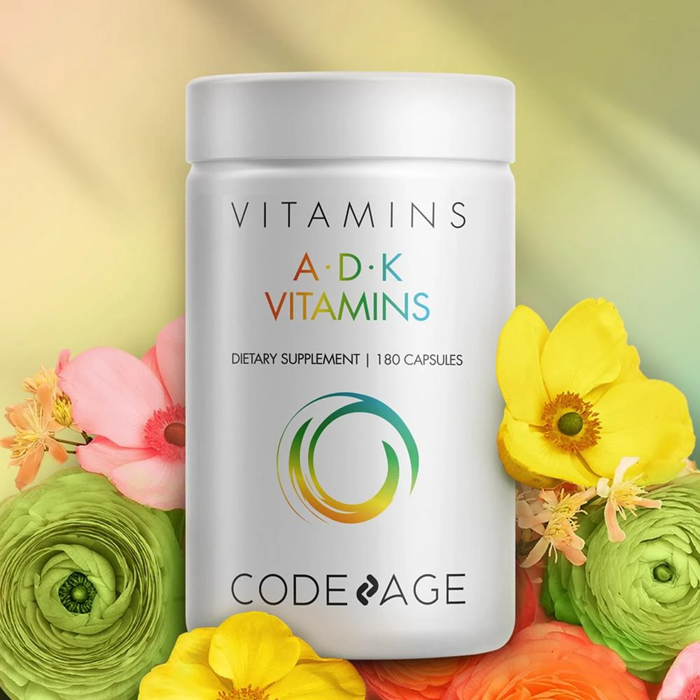 商品Codeage|Vitamin A D K, Vitamin D3 K2, Multivitamins A, K1, MK 4 & MK 7,价格¥299,第3张图片详细描述