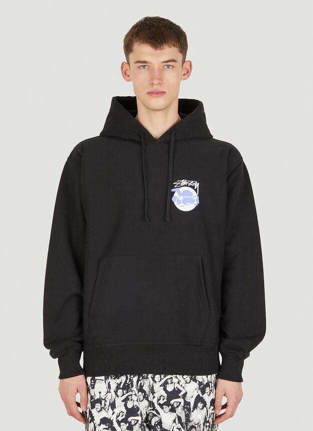 Skateman Hooded Sweatshirt in Black商品第1张图片规格展示