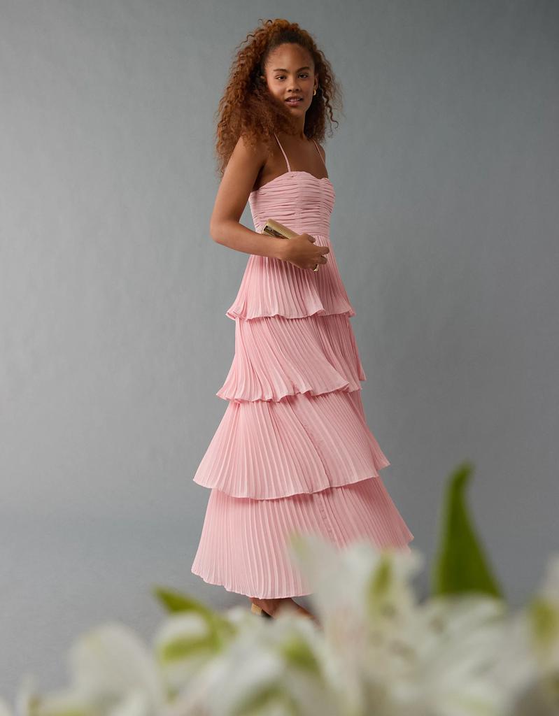 AE AE Tiered Pleated Maxi Dress - Dresses & Skirts - Free Shipping -  BeyondStyle