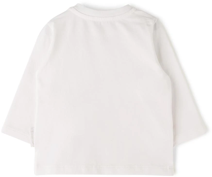 商品Moncler|Baby White & Red Logo Long Sleeve T-Shirt,价格¥1557,第2张图片详细描述